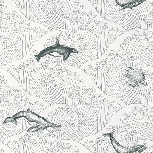Our Planet Under The Sea Wallpaper - Monochrome