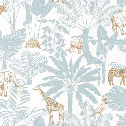 Our Planet Jungle Trip Wallpaper  - Blue