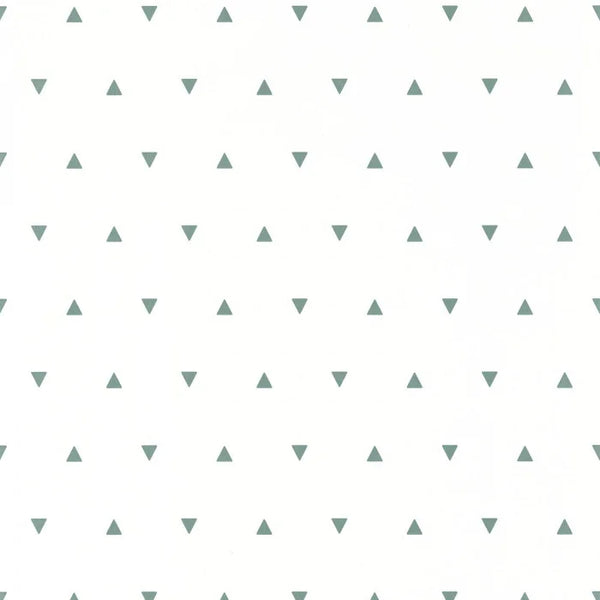 Sample - Our Planet Bermuda Triangle Wallpaper - White/Green