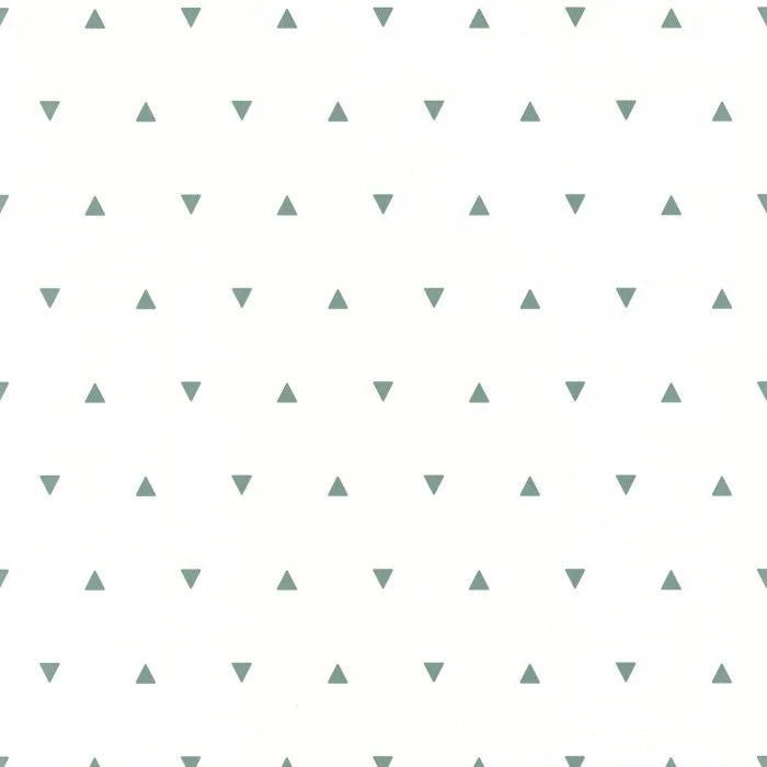 Sample - Our Planet Bermuda Triangle Wallpaper - White/Green