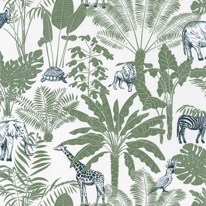Our Planet Jungle Trip Wallpaper - Green