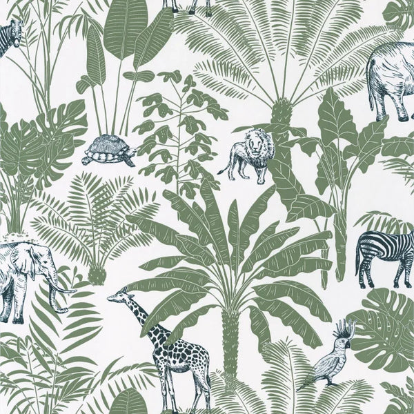 Sample - Our Planet Jungle Trip Wallpaper  - Green
