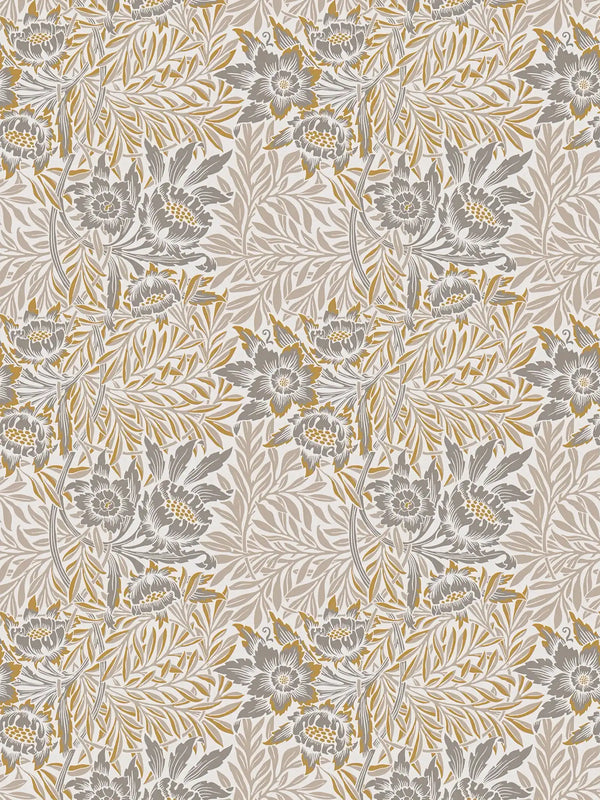 Sample - Baroque Floral Wallpaper - Sand