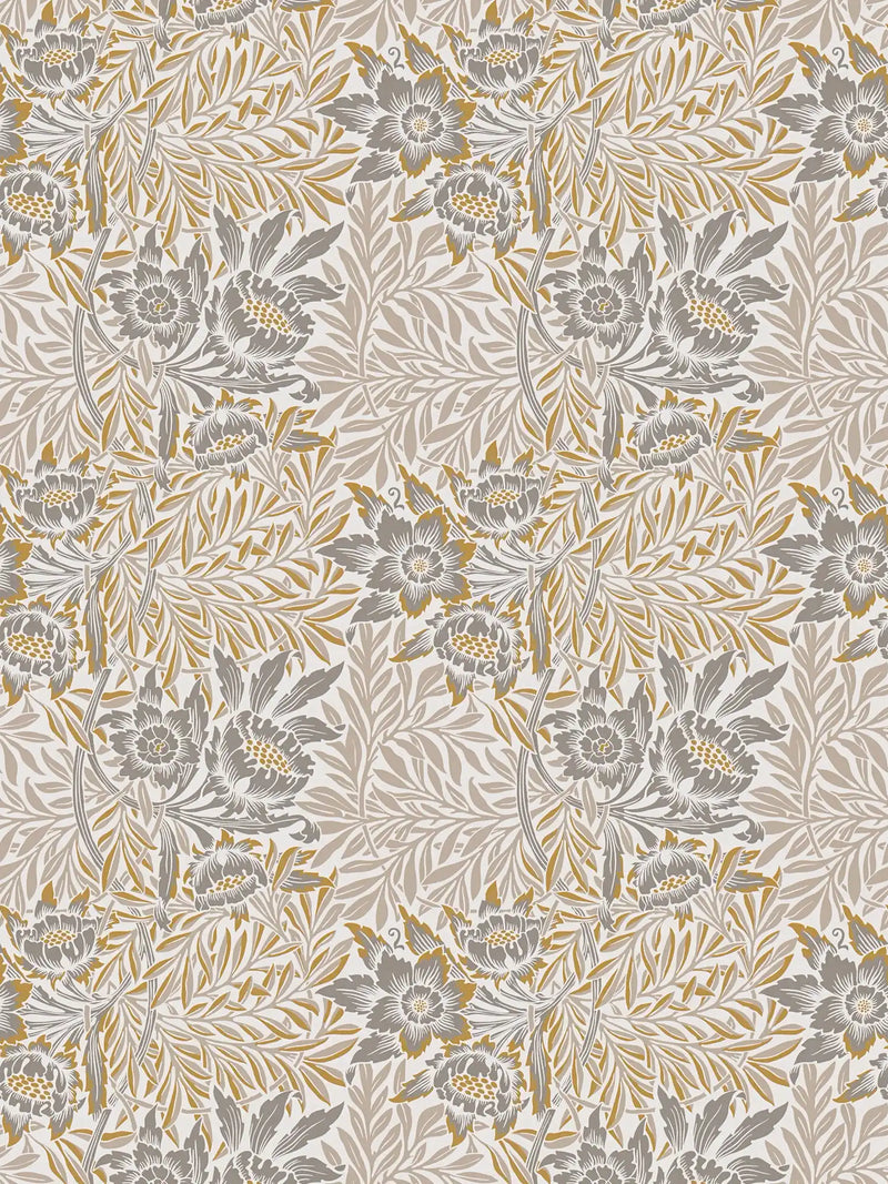 Sample - Baroque Floral Wallpaper - Sand