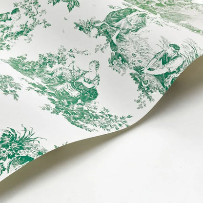 Scène d'été Wallpaper - Vert Empire