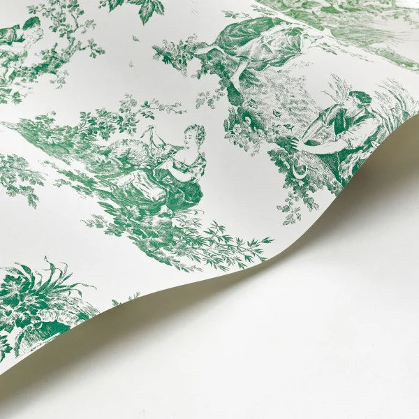 Scène d'été Wallpaper - Vert Empire
