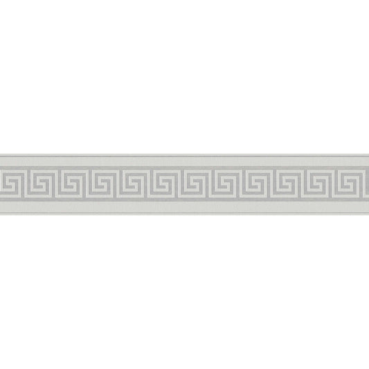Metallic Meander Border - Grey - Self Adhesive