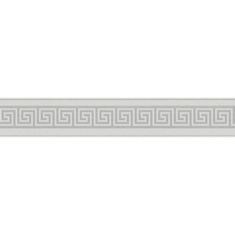 Metallic Meander Border - Grey - Self Adhesive