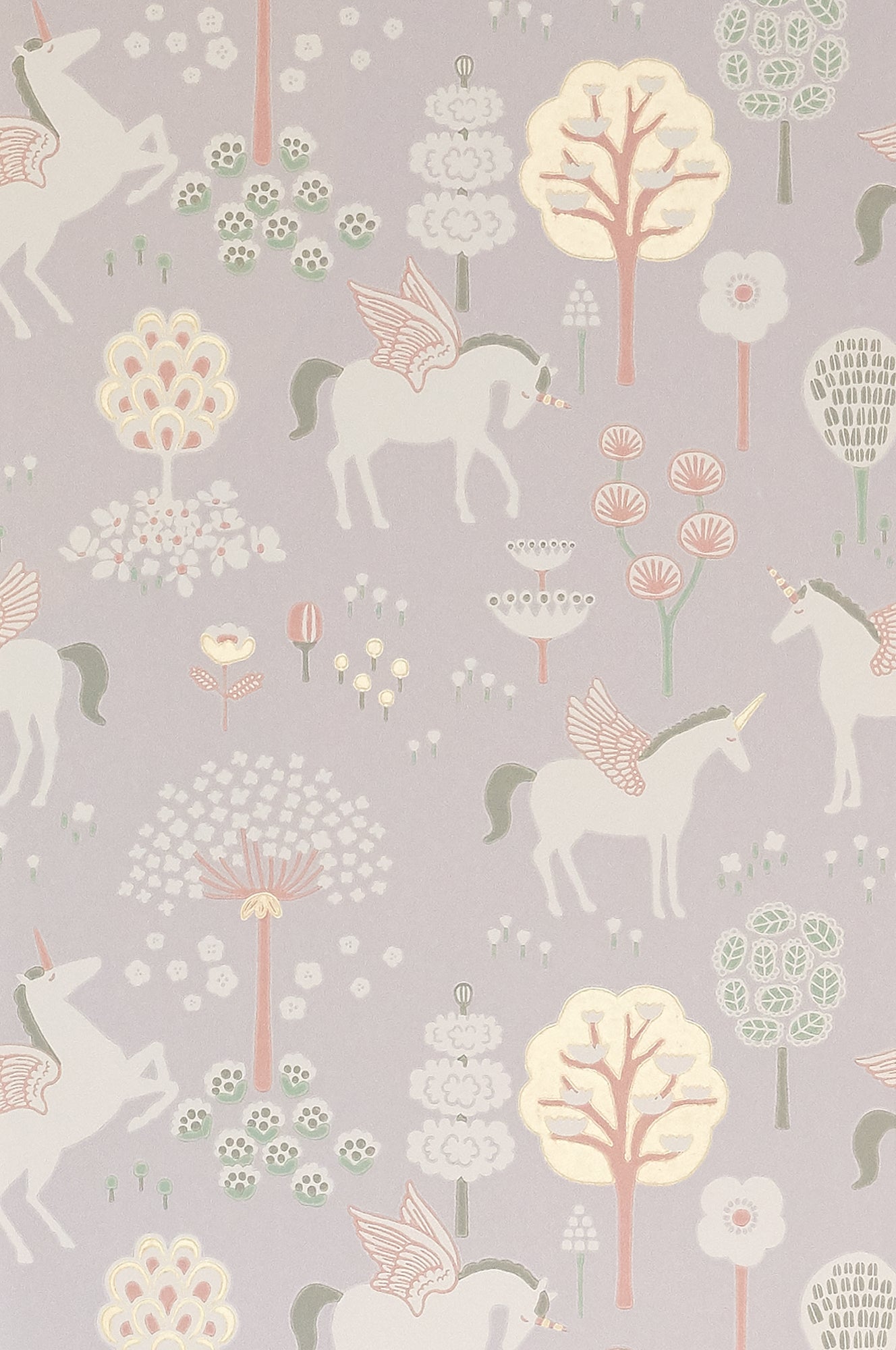 True Unicorns Wallpaper - Lilac