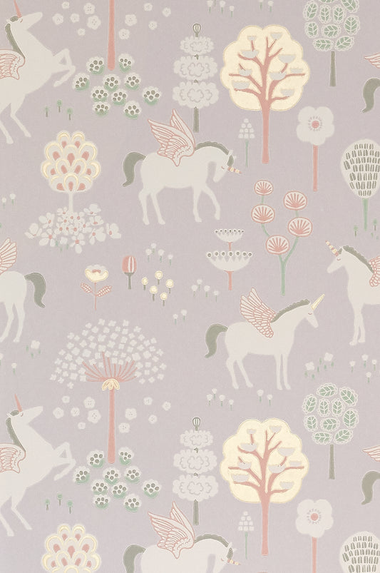True Unicorns Wallpaper - Lilac