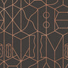 Never Ending Foil by Suzan Hijink Wallpaper - Copper Brown