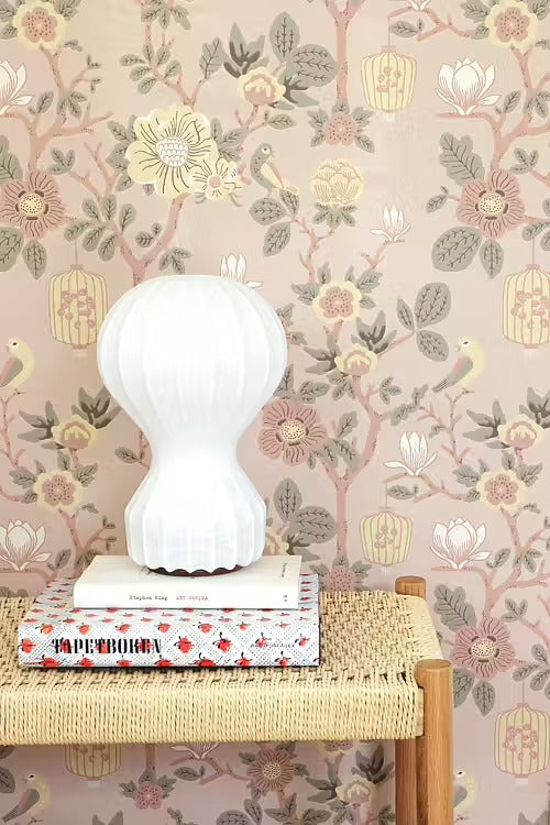 Sample - Tokyo Tea Party Wallpaper - Mochi Pink