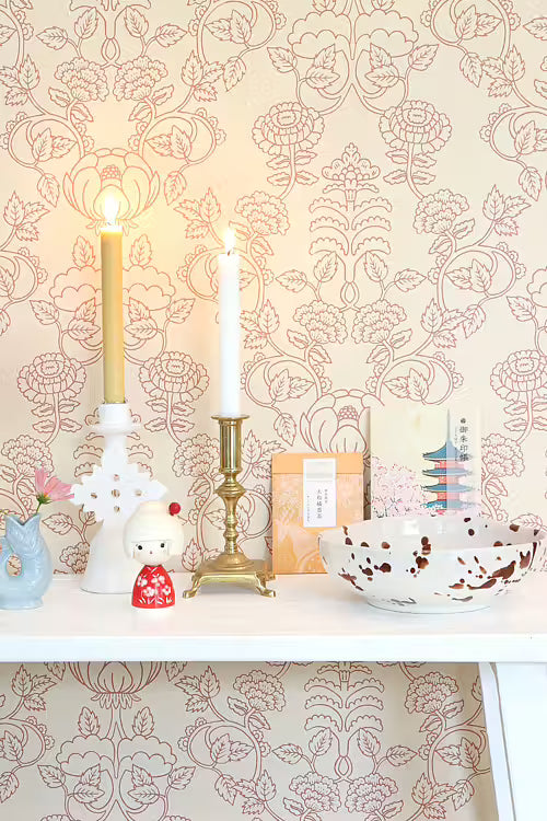 A Sip of Summer Wallpaper - Soft Red
