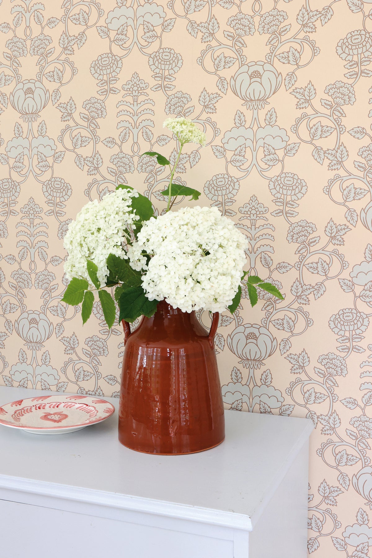 Cheri Spritz Wallpaper - Minty Breeze Beige