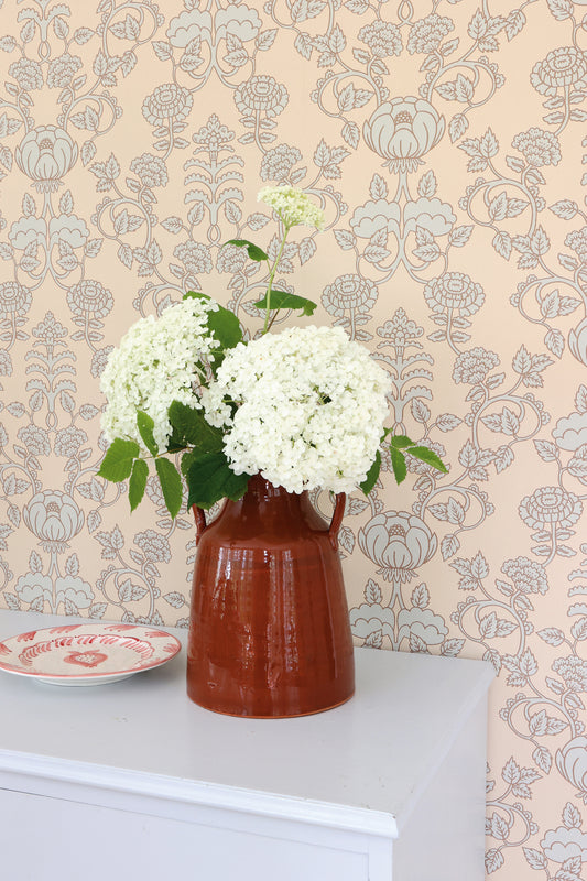 Cheri Spritz Wallpaper - Minty Breeze Beige