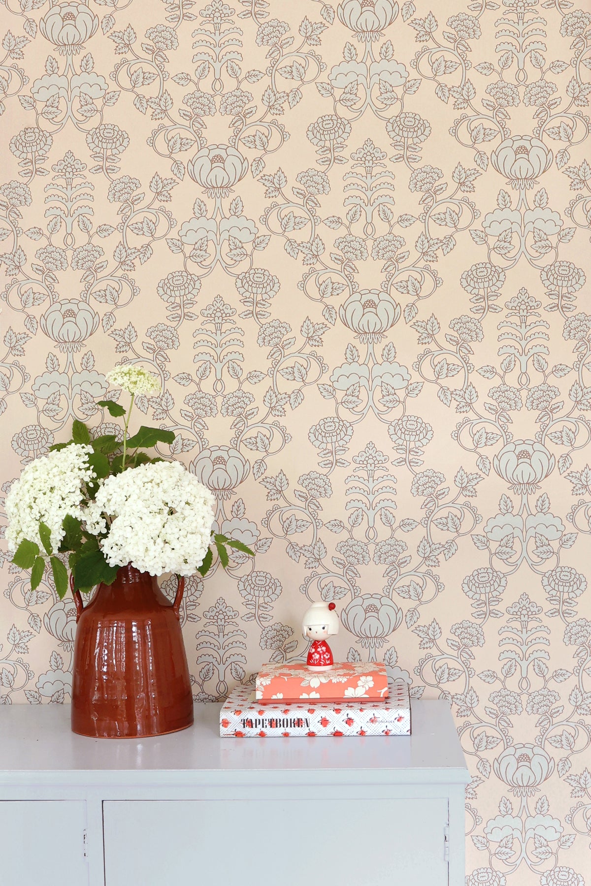 Cheri Spritz Wallpaper - Minty Breeze Beige