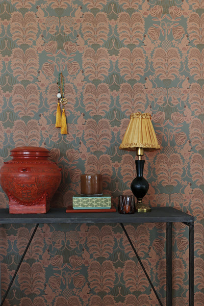 Hello Monkey Wallpaper - Rosemary Green