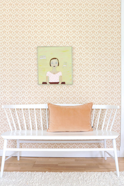 Bellini Wallpaper - Honey Gold Cream