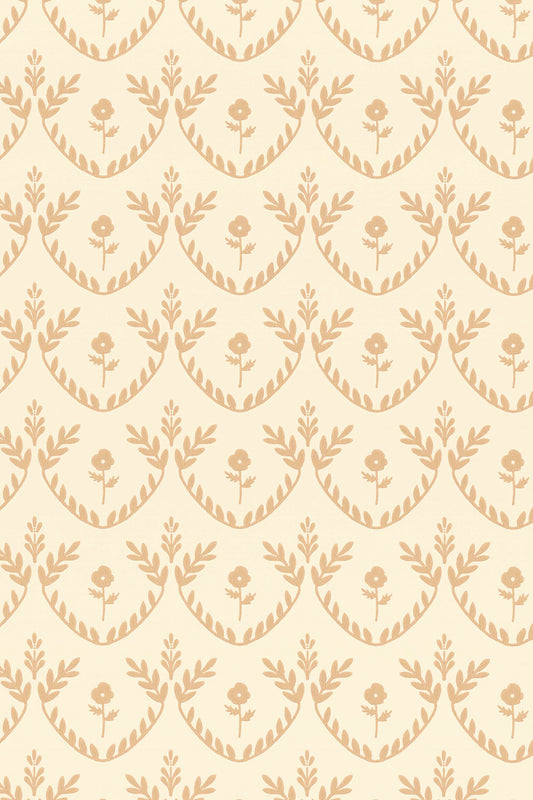 Bellini Wallpaper - Honey Gold Cream