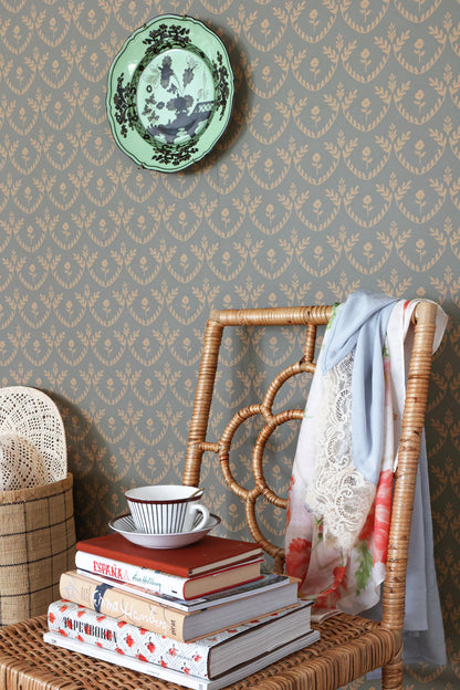 Bellini Wallpaper - Royal Forest Green