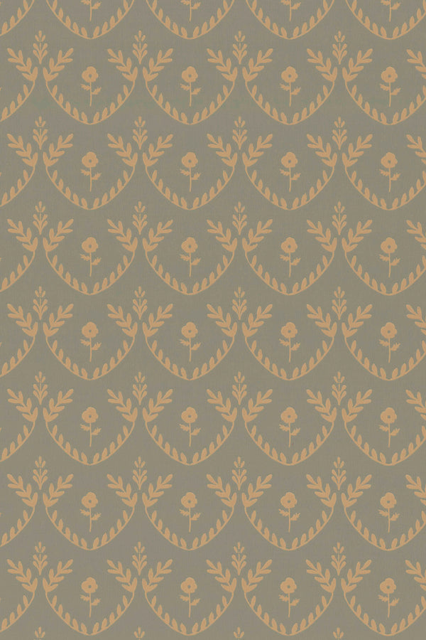Sample - Bellini Wallpaper - Royal Forest Green