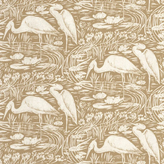 Euphrate – Heron Vinyl Wallpaper – Beige