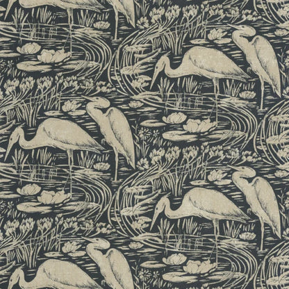 Euphrate – Heron Vinyl Wallpaper – Ink