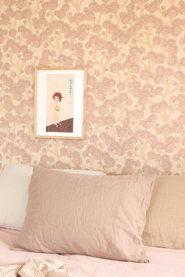 Sample - Beachy Breeze Wallpaper - Ballet Pink
