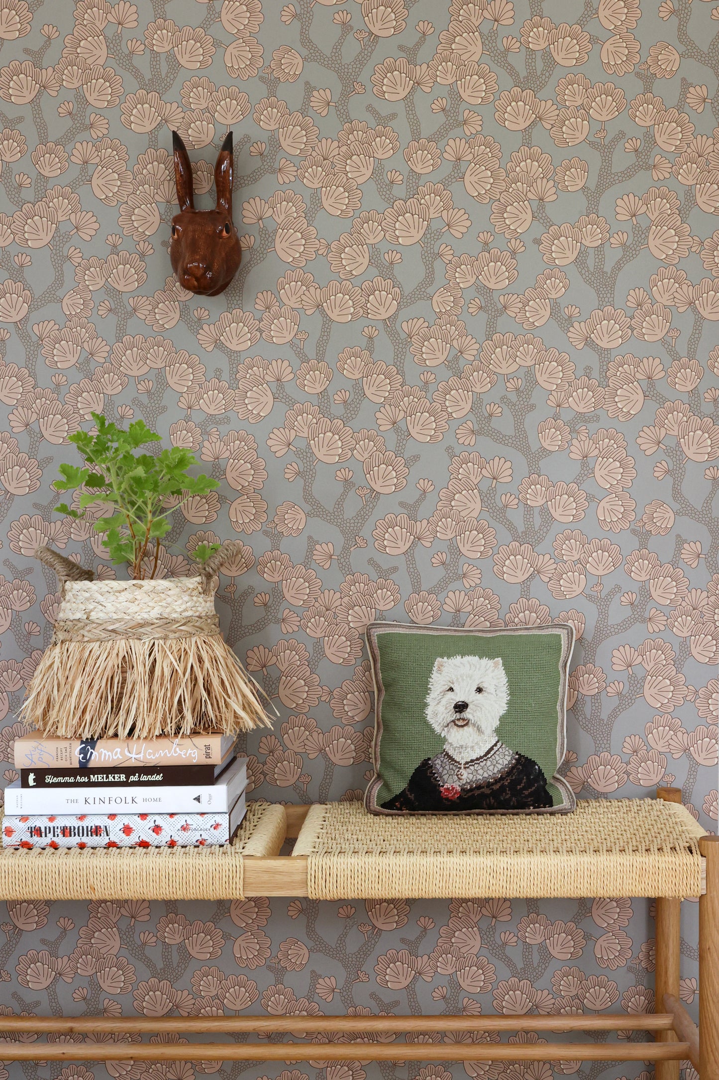 Beachy Breeze Wallpaper - Bay Tree Green