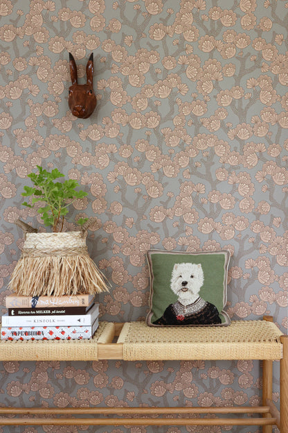 Beachy Breeze Wallpaper - Bay Tree Green