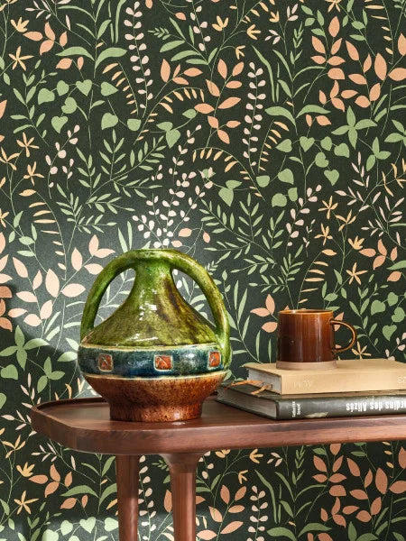 Sample - La Bastide Wallpaper - Green Terracotta