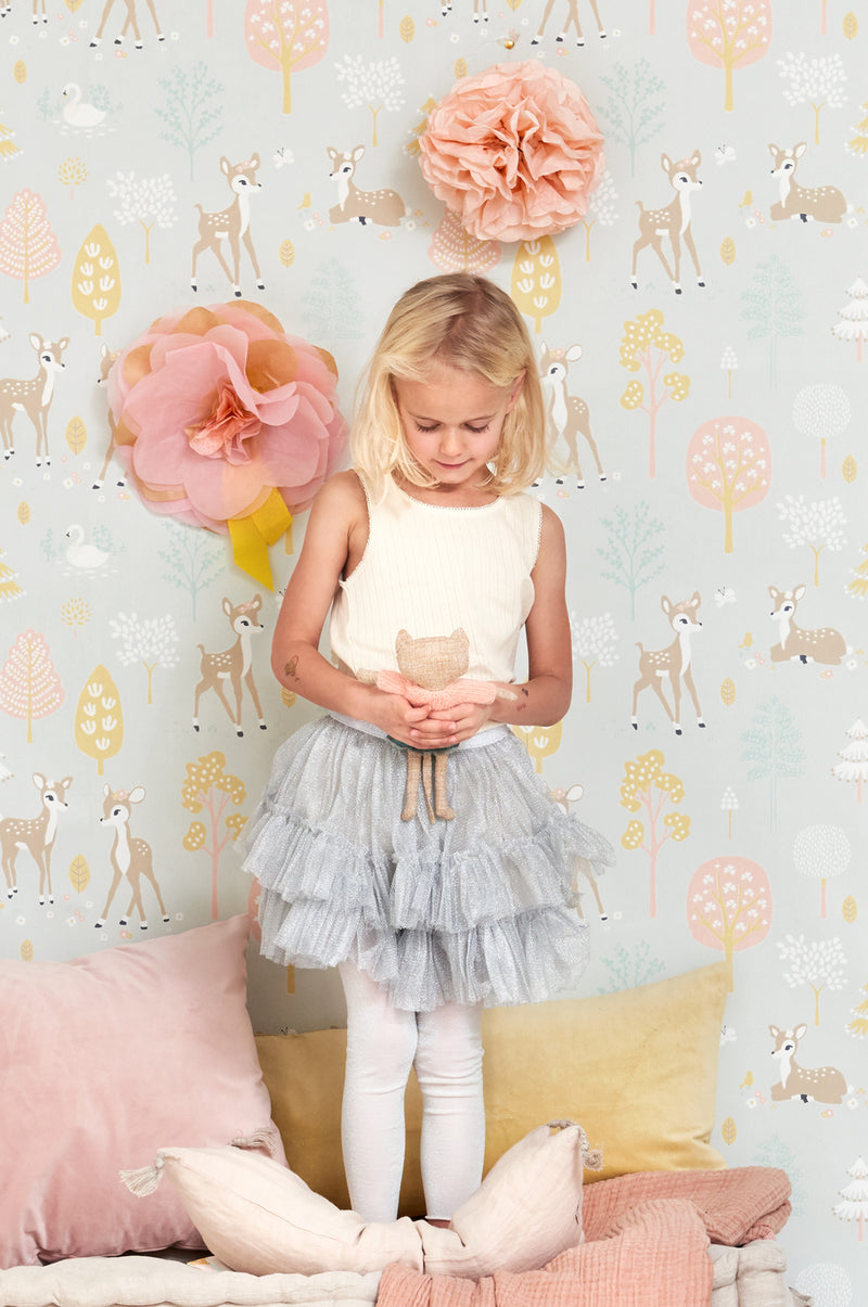 Golden Woods Wallpaper - Light Grey
