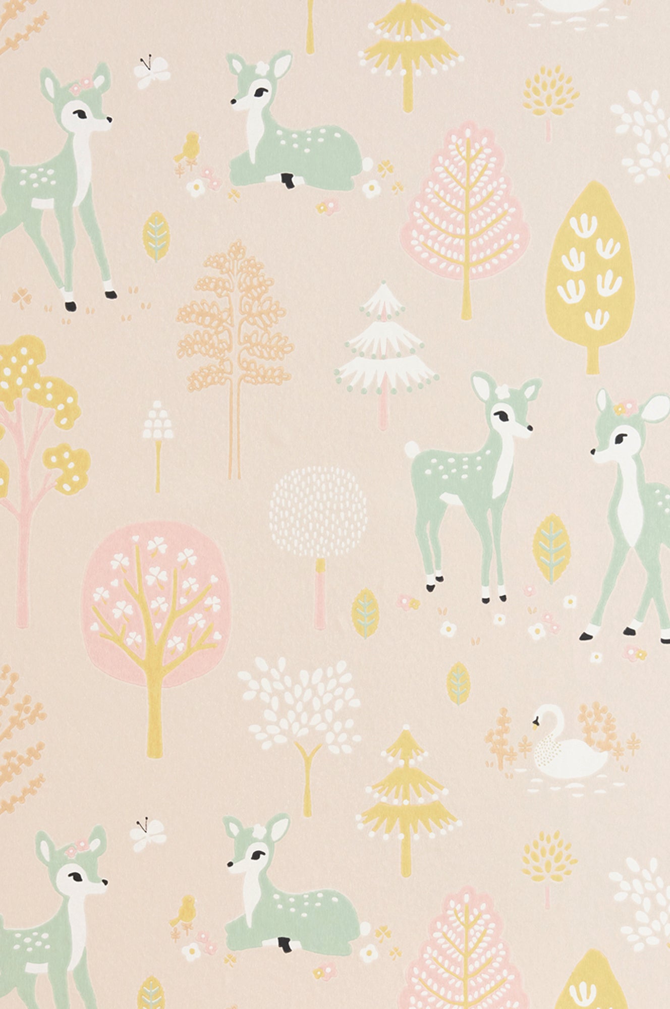 Golden Woods Wallpaper - Sweet Pink