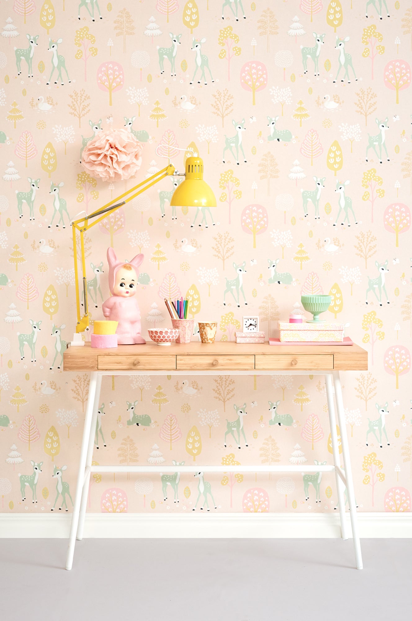 Golden Woods Wallpaper - Sweet Pink