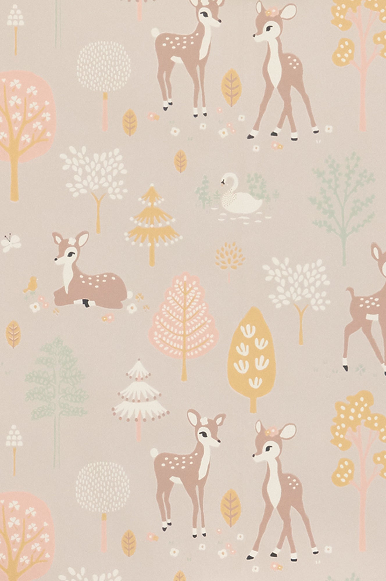 Golden Woods Wallpaper - Dusty Lilac