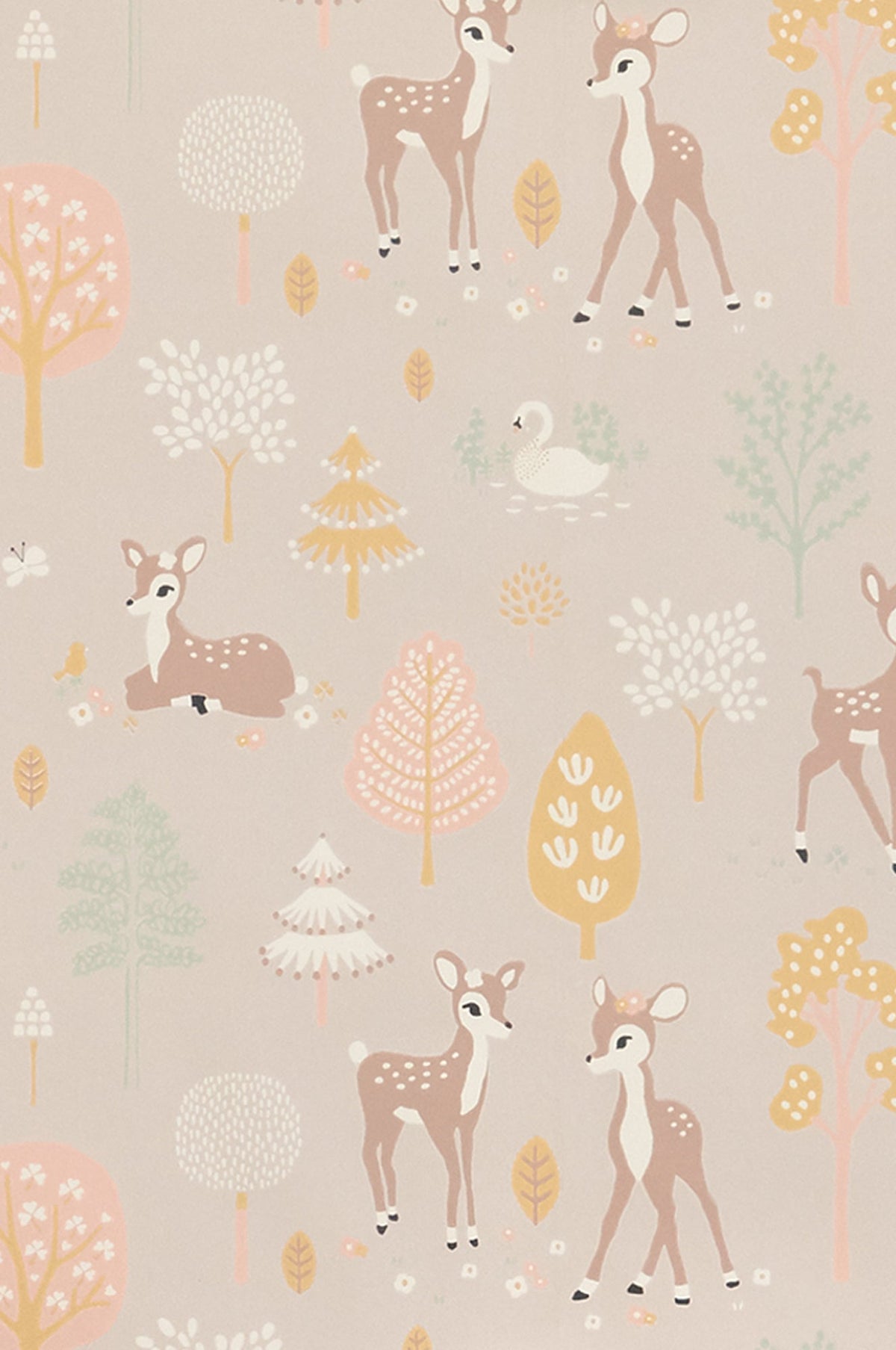 Sample - Golden Woods Wallpaper - Dusty Lilac
