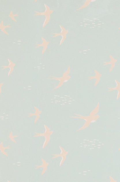 Follow The Wind Wallpaper - Dusty Turquoise