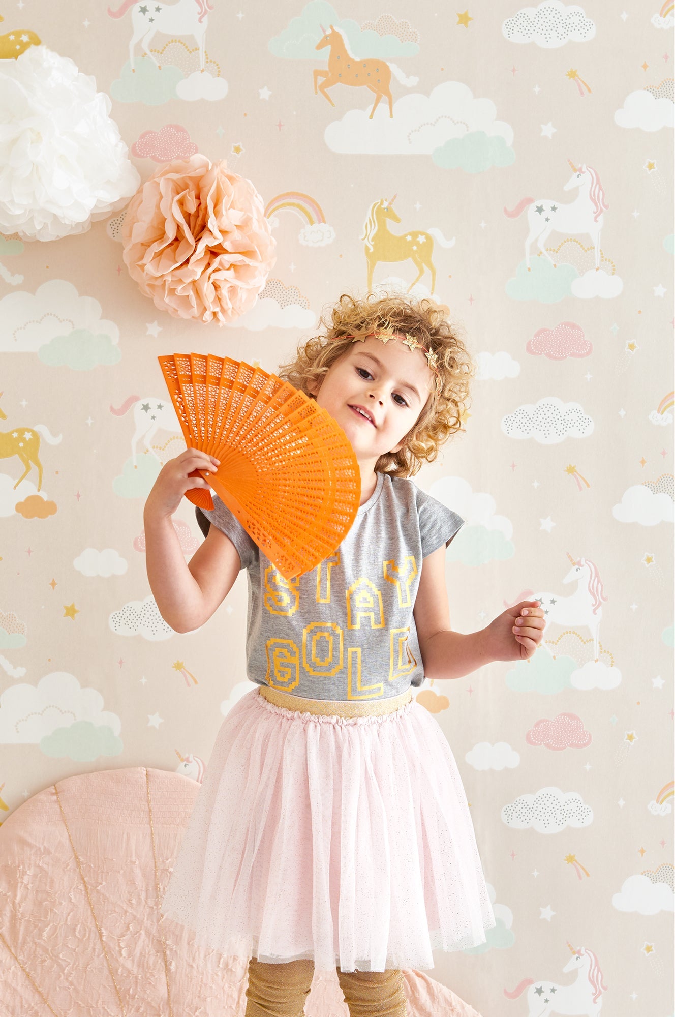 Sample - Rainbow Treasures Wallpaper - Pink