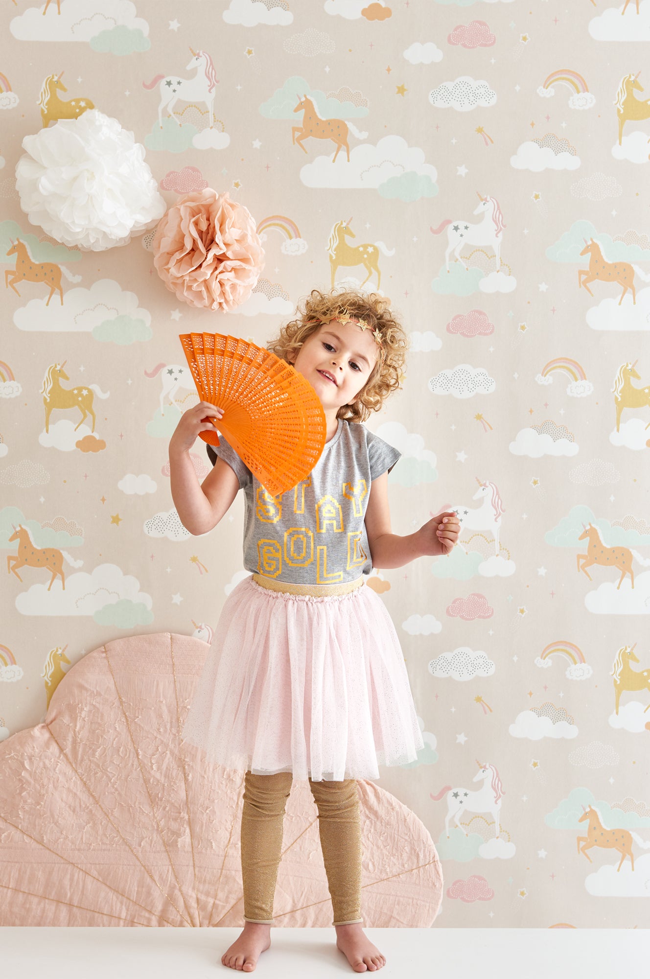 Rainbow Treasures Wallpaper - Pink