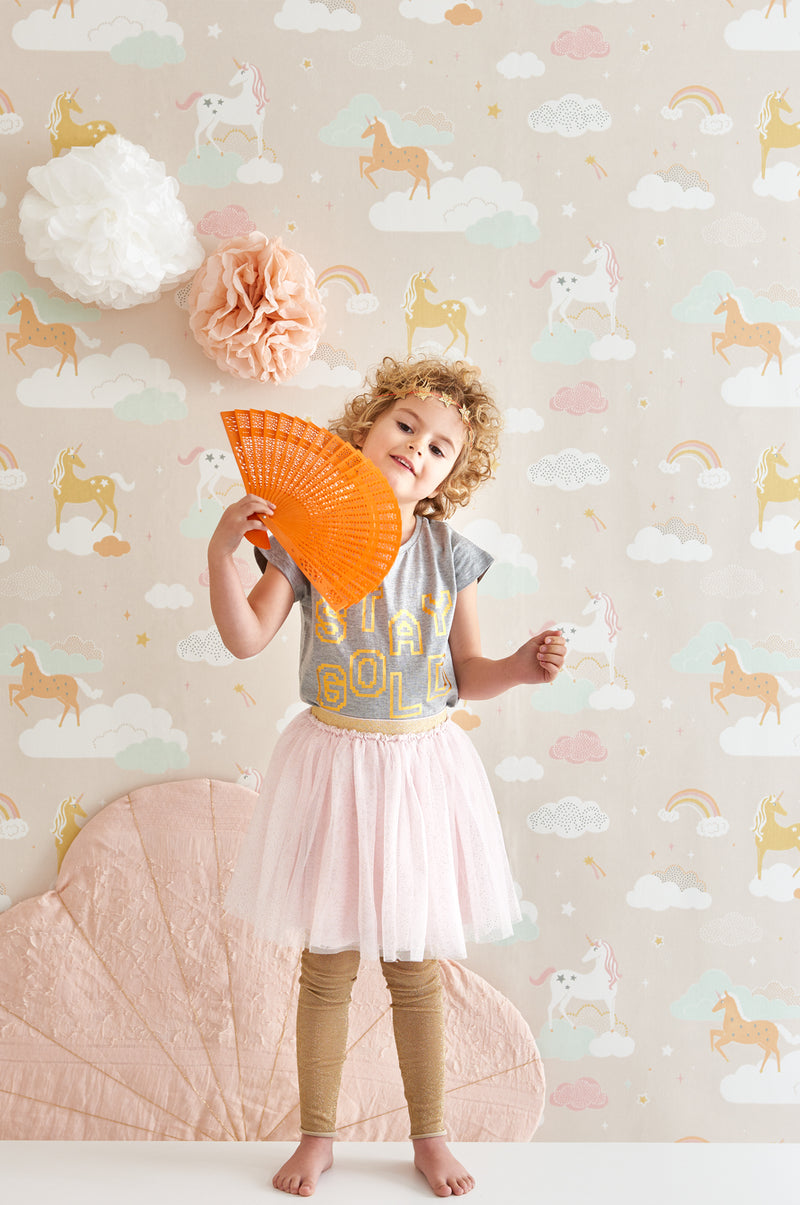 Rainbow Treasures Wallpaper - Pink