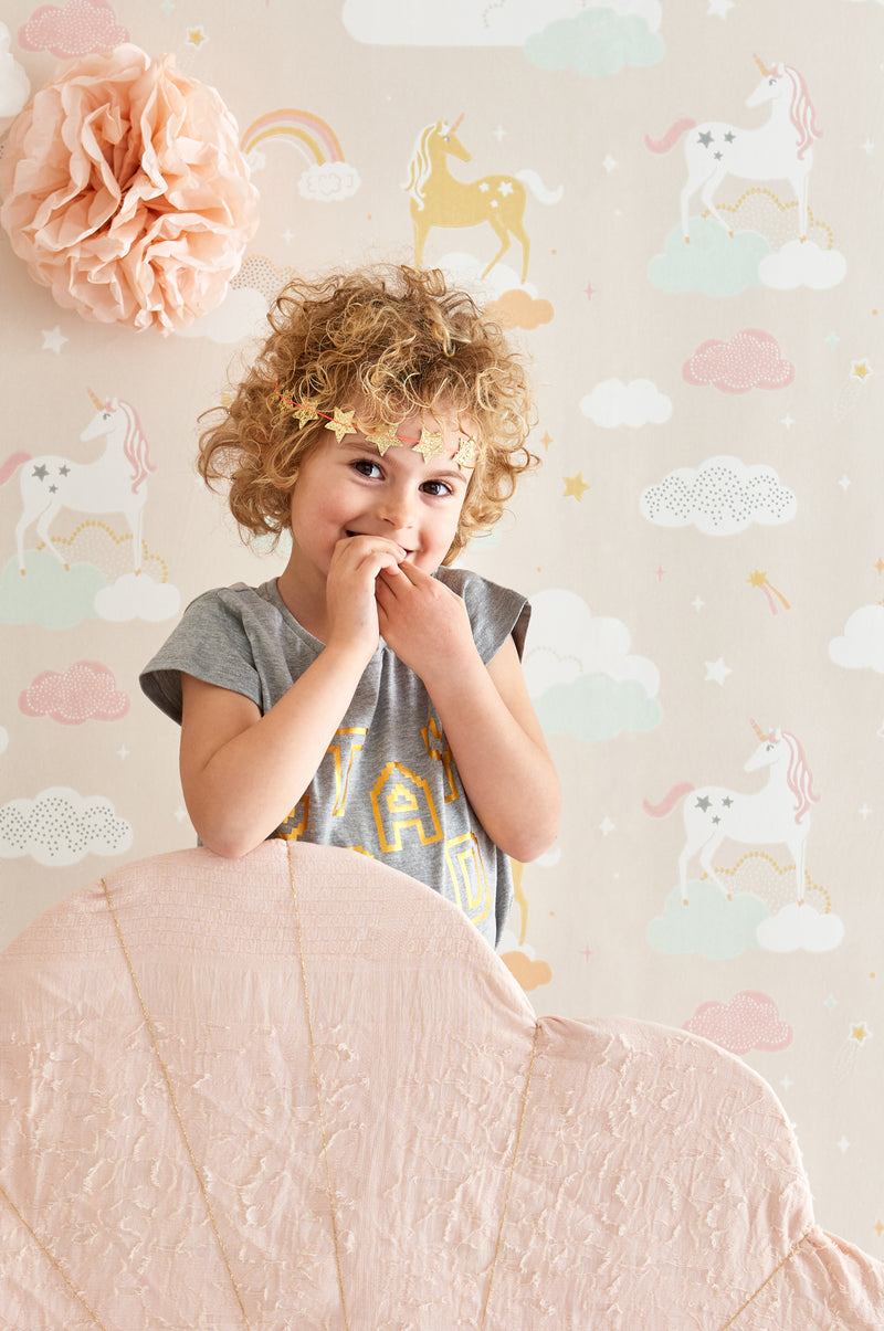 Rainbow Treasures Wallpaper - Pink