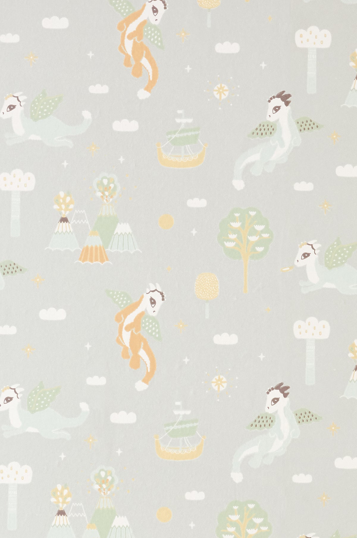 Sample - Magical Adventure Wallpaper - Soft Grey