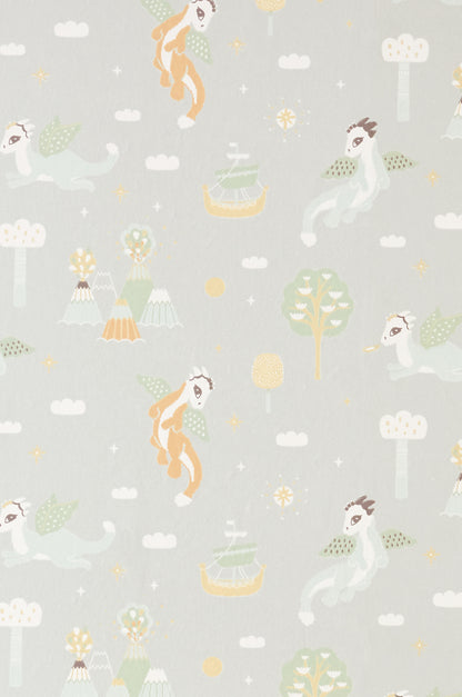Magical Adventure Wallpaper - Soft Grey