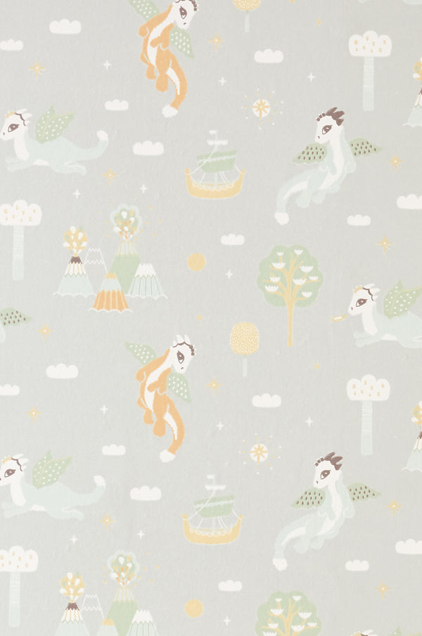 Sample - Magical Adventure Wallpaper - Soft Grey