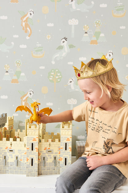 Magical Adventure Wallpaper - Soft Grey