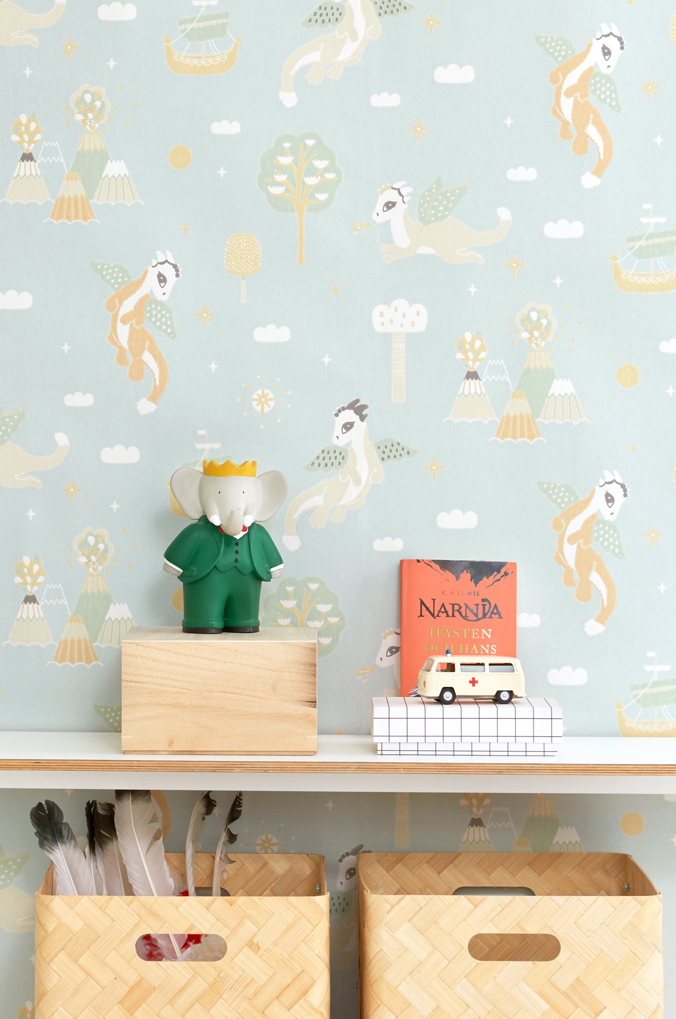 Magical Adventure Wallpaper - Dusty Blue