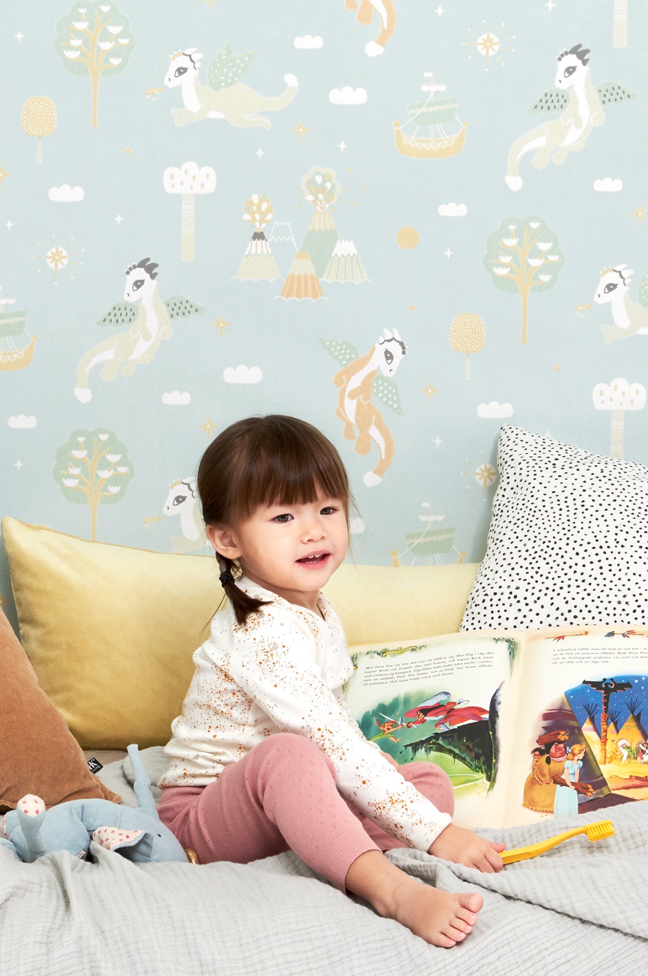 Magical Adventure Wallpaper - Dusty Blue