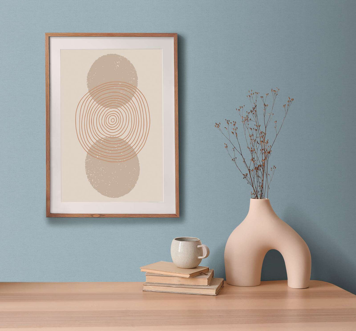Linea Linen Texture Vinyl Wallpaper – Duck Egg