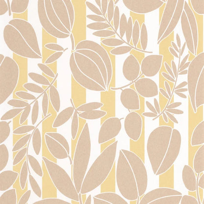 Ramatuelle Wallpaper - Sable + Jaune Citronnade