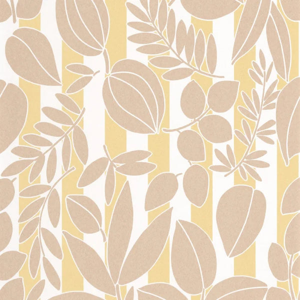 Sample - Ramatuelle Wallpaper - Sable + Jaune Citronnade